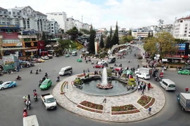 Trung tâm thành phố Đà Lạt. (Ảnh: Đặng Tuấn/TTXVN)