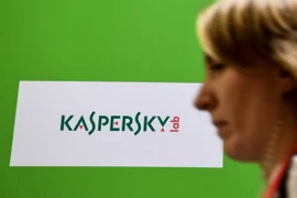 Biểu tượng Kaspersky tại Moskva, Nga. (Nguồn: AFP/TTXVN)