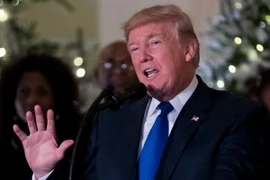 Tổng thống Mỹ Donald Trump phát biểu tại Washington, Dc. (Nguồn: THX/TTXVN)