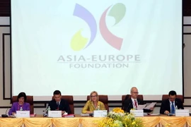 Đoàn chủ tịch chủ trì cuộc họp. (Ảnh: Trần Lê Lâm/TTXVN)