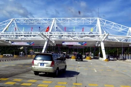 Trạm thu phí hầm đường bộ Đèo Cả. (Ảnh: Thế Lập/TTXVN)