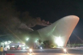 Hiện trường vụ cháy. (Ảnh: Nguyễn Hoàng/TTXVN)