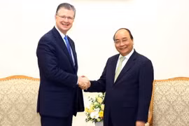 Thủ tướng Nguyễn Xuân Phúc tiếp ông Daniel Kritenbrink, Đại sứ Hoa Kỳ tại Việt Nam đến chào xã giao. (Ảnh: Thống Nhất/TTXVN)