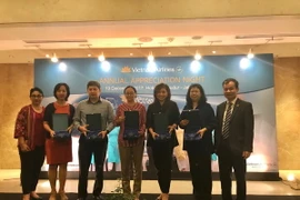 Các đại lý hành khách lớn nhất trong năm 2017 của Vietnam Airlines. (Ảnh: Đỗ Quyên/Vietnam+)