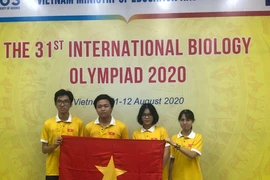 Đoàn học sinh Việt Nam thi Olympic Sinh học quốc tế 2020. (Ảnh: PV)