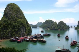 Vịnh Hạ Long - điểm đến lý tưởng cho du khách. (Ảnh: Huy Hùng/TTXVN)