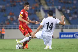 Công Vinh và đồng đội liệu thế thể vượt qua Iraq? (Ảnh: Minh Chiến/Vietnam+)