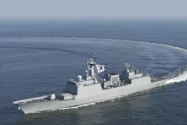 Một tàu chiến của Hàn Quốc. (Nguồn: AP)