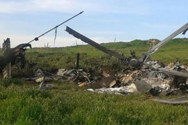 Máy bay của quân đội Azebaijan bị bắn hạ. (Nguồn AFP/TTXVN)