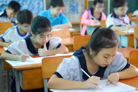 Học sinh tiểu học. (Ảnh: Mạnh Linh/TTXVN)