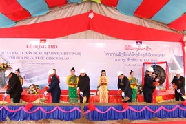 Quang cảnh lễ động thổ. (Ảnh: Phạm Kiên/TTXVN)