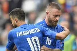 Italy mất cả De Rossi và Thiago Motta ở đại chiến với Đức. (Nguồn: AP)