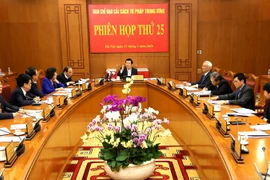 Chủ tịch nước Trương Tấn Sang chủ trì phiên họp. (Ảnh: An Đăng/TTXVN)