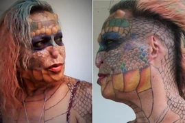 Tiamat thay đổi để giống bò sát. (Nguồn: nypost.com)