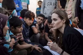 Angelina Jolie tại Jordan. (Nguồn: eonline.com)