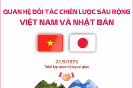 [Infographics] Quan hệ đối tác chiến lược sâu rộng Việt Nam-Nhật Bản