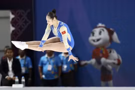 Cú đúp HCV của đội tuyển Aerobic Việt Nam "mở hàng" ngày thi đấu 13/5
