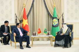 [Photo] Thủ tướng Phạm Minh Chính làm việc với Tổng Thư ký GCC