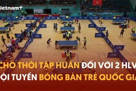 Cho thôi tập huấn 2 Huấn luyện viên Đội tuyển Bóng bàn Trẻ Quốc gia