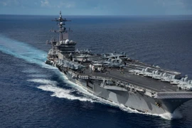Tàu sân bay USS Carl Vinson của Mỹ. (Ảnh: AFP/TTXVN)