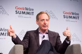 Chủ tịch hãng Microsoft, ông Brad Smith. (Nguồn: GeekWire)
