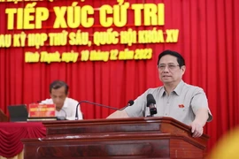 Thủ tướng Phạm Minh Chính tiếp xúc cử tri huyện Vĩnh Thạnh của Cần Thơ