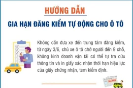 [Infographics] Hướng dẫn gia hạn đăng kiểm tự động cho xe ôtô