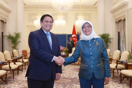 Thủ tướng Phạm Minh Chính hội kiến Tổng thống Singapore Halimah Yacob