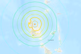 Động đất độ lớn 7,2 ở Vanuatu, không kích hoạt cảnh báo sóng thần