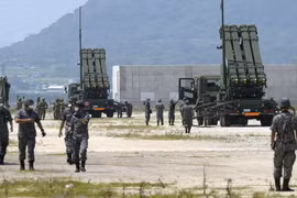 Hệ thống phòng thủ tên lửa trên đảo Ishigaki thuộc Okinawa, miền Nam Nhật Bản. (Ảnh: Kyodo/TTXVN)