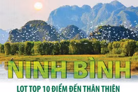 [Infographics] Ninh Bình lọt top 10 điểm đến thân thiện nhất thế giới