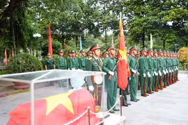 Tây Ninh truy điệu, an táng 86 hài cốt liệt sỹ quân tình nguyện VN