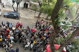 Người dân tại thành phố Mexico City chạy ra đường để tránh động đất. (Nguồn: Mạng xã hội X)