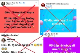 Nhiều tài khoản facebook đăng thông tin sai sự thật gây hoang mang dư luận.