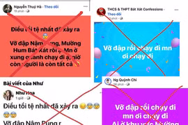 Nhiều tài khoản facebook đăng thông tin sai sự thật gây hoang mang dư luận.