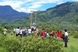 Hiện trường vụ việc. (Ảnh: TTXVN phát)