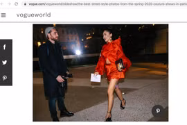 Trang phục của Trần Hùng trên Vogue được chọn là một trong những street style đẹp nhất mùa Spring 2020. (Ảnh: Vogue)