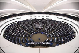 Toàn cảnh một phiên họp của Nghị viện châu Âu ở Strasbourg, miền Đông Pháp. (Ảnh: AFP/TTXVN)