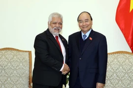 Thủ tướng Nguyễn Xuân Phúc tiếp Ngài Jorge Rondon Uzcategui, Đại sứ Venezuela tại Việt Nam. (Ảnh: Thống Nhất/TTXVN)