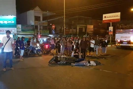 Hiện trường vụ tai nạn. (Ảnh: Đậu Tất Thành/TTXVN)