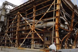 Lò phản ứng số 3 tại nhà máy điện hạt nhân Fukushima Daiichi. (Nguồn: AFP/TTXVN)