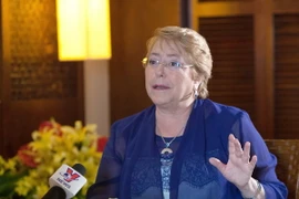 Tổng thống Chile Michelle Bachelet đã có cuộc trả lời phỏng vấn phóng viên TTXVN. (Nguồn: TTXVN)