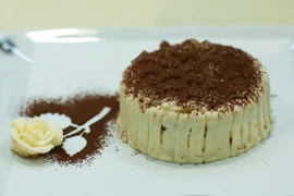 Một món bánh Tiramisu tại cuộc thi ở Treviso, Italy. (Nguồn: THX/TTXVN)