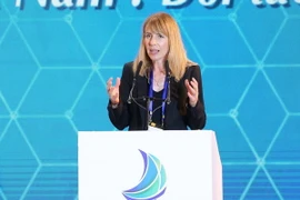 Bà Karen Reddington, Chủ tịch khu vực châu Á-Thái Bình Dương của FedEx Express. (Ảnh: TTXVN)