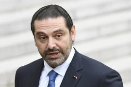 Thủ tướng tuyên bố từ chức của Liban Saad Hariri tại Paris trong chuyến thăm Pháp ngày 18/11. (Nguồn: AFP/TTXVN)