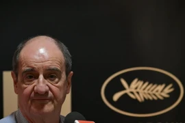 Chủ tịch Liên hoan phim quốc tế Cannes, ông Pierre Lescure, trong cuộc họp báo tại Cannes, Pháp. (Nguồn: AFP/TTXVN)
