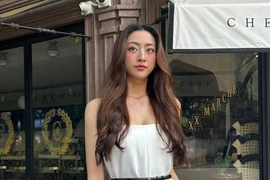Phong cách thời trang đời thường của Lương Thùy Linh. (Ảnh: CTV/Vietnam+)