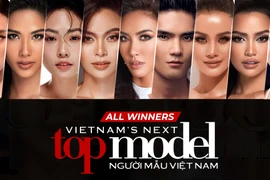 Các Quán quân sau 8 mùa sản xuất Vietnam's Next Top Model. (Ảnh: BTC)