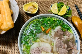 Phở bò, món ăn Việt nổi tiếng thế giới. (Ảnh: Mai Mai/Vietnam+)