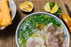 Phở bò, món ăn Việt nổi tiếng thế giới. (Ảnh: Mai Mai/Vietnam+)
